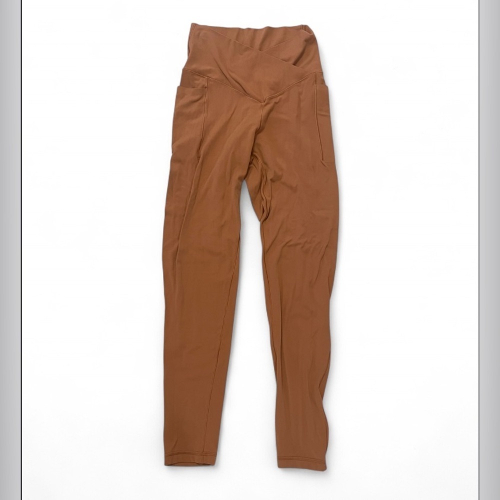 Offline by Aerie Real Me 7/8 Hi-Rise Crossover Leggings Burnt Orange Size Medium